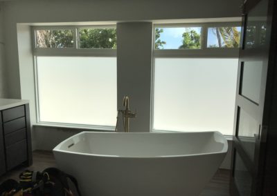 Modern Bathroom with privacy windows