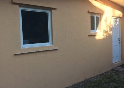 Caki wall of a house in florida keys