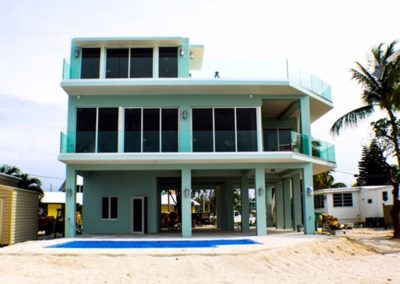 Modern 3 floor house on florida keys